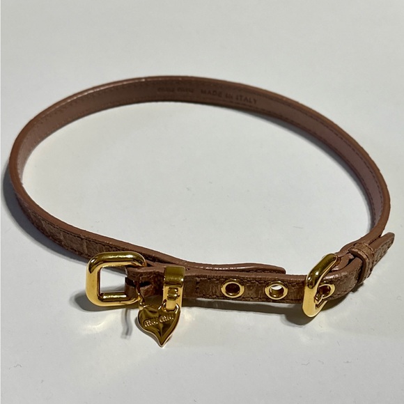 Authentic miu miu heart bracelet leather - Picture 4 of 14
